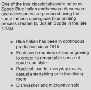 SPODE EARTHENWARE